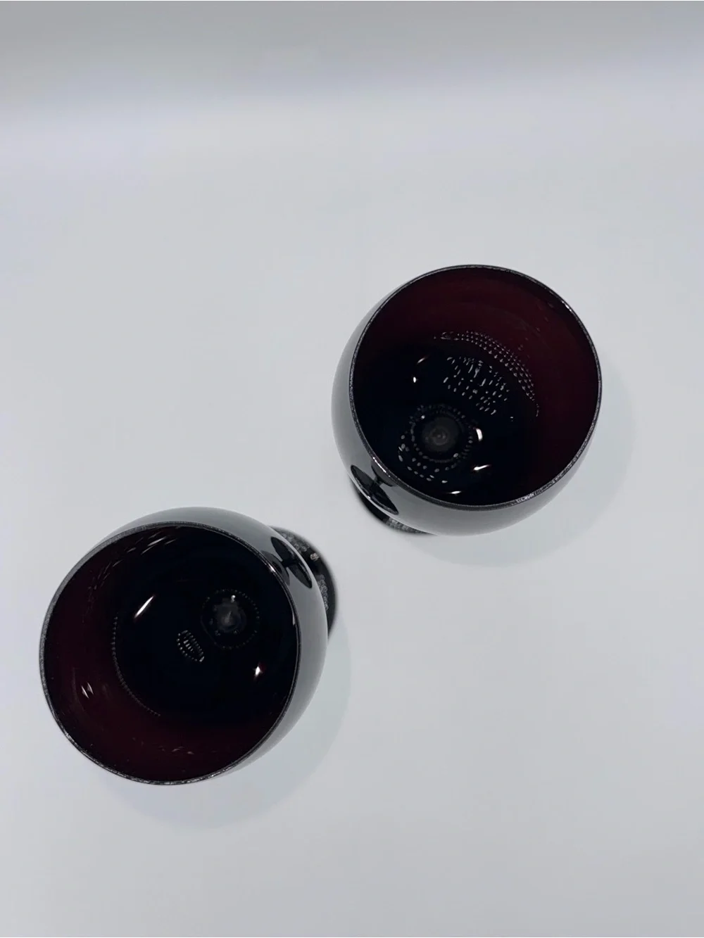 Vintage Mikasa Set of 6 Elite Amethyst Wine Glasses